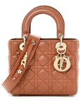 Calfskin Cannage Small My ABCD1OR Lady D1OR Tan