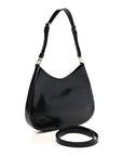 Spazzolato Large Cleo Adjustable Strap Shoulder Bag Black