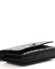 Aged Calfskin Quilted Reissue Wallet On Chain WOC Black