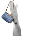 Calfskin Monogram Speedy P9 Bandouliere 30 Silk Blue