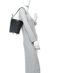 Nappa Intrecciato Small JJ Bucket Bag Black