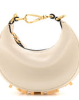 Vitello Grace Matte Nano FNDIgraphy Hobo Charm White Ice