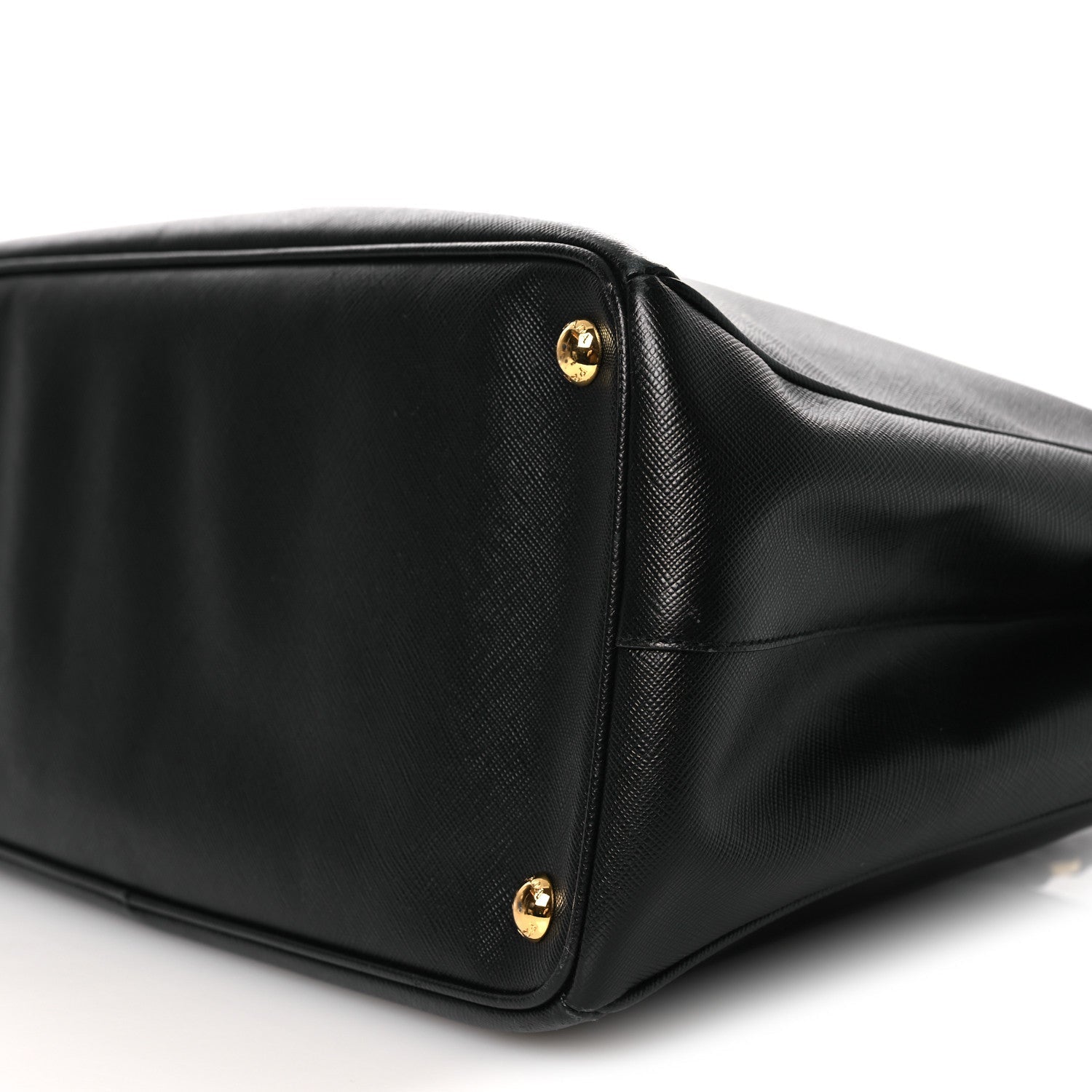 Saffiano Large Galleria Double Zip Tote Black