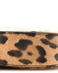 Canvas Calfskin Medium Tilly Triomphe Shoulder Bag Leopard