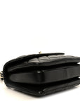 Lambskin Quilted Small Trendy CC Dual Handle Flap Bag Black