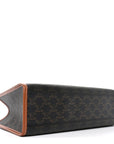 Triomphe Canvas Calfskin Mini Horizontal Cabas Tan