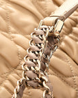 Gaufre Lambskin Cannage Delices Tote Beige