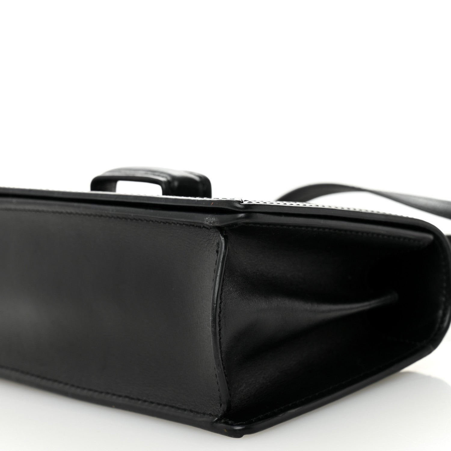Calfskin Small Barcelona Shoulder Bag Black