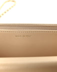 Caviar Quilted Wallet on Chain WOC Beige