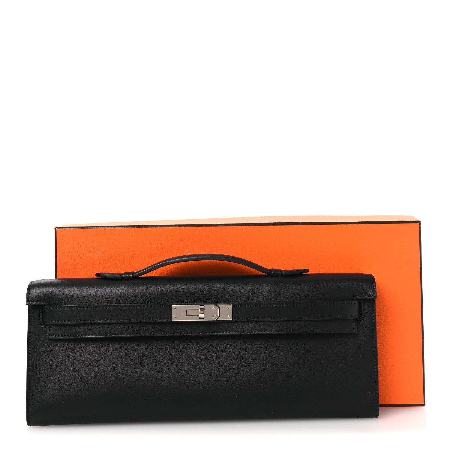 Swift Kelly Cut Clutch Pochette Black