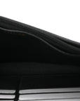 Lambskin Quilted Trendy CC Wallet On Chain WOC Black