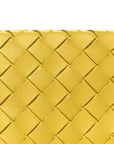 Nappa Intrecciato Fold Clutch Lemon