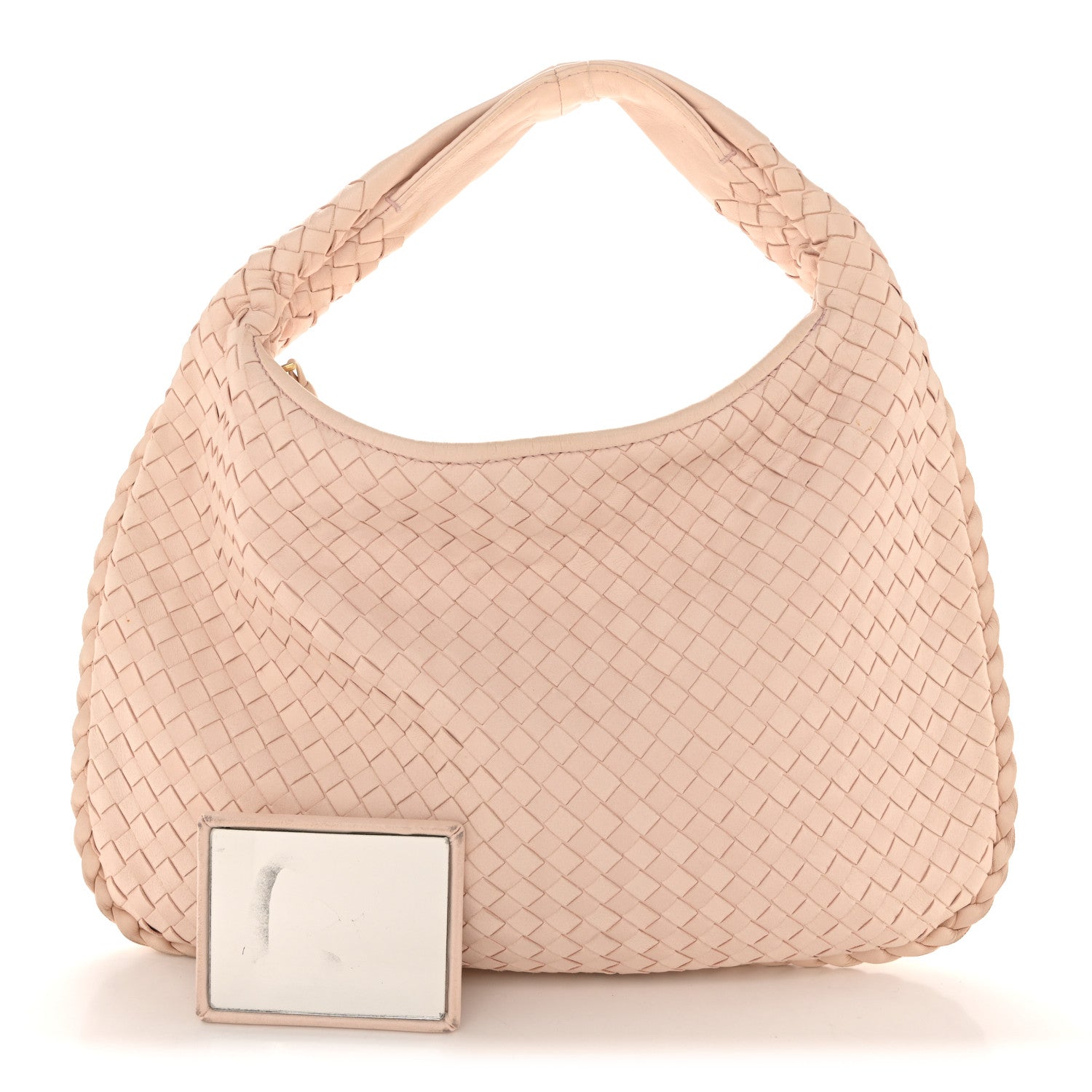 Nappa Intrecciato Medium Veneta Hobo Flamingo