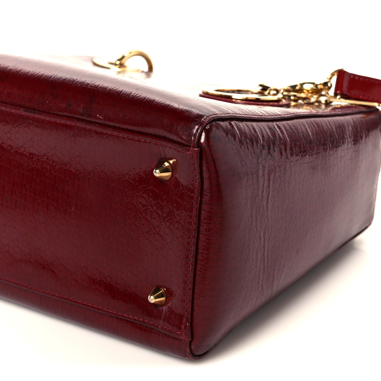 Patent D1ORissimo Medium Lady D1OR Burgundy Red