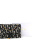 Oblique Saddle Chain Pouch Blue