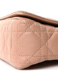 Calfskin Cannage Small Caro Bag Rose De Vents