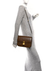 Box Calfskin Medium Classic Box Flap Bag Camel