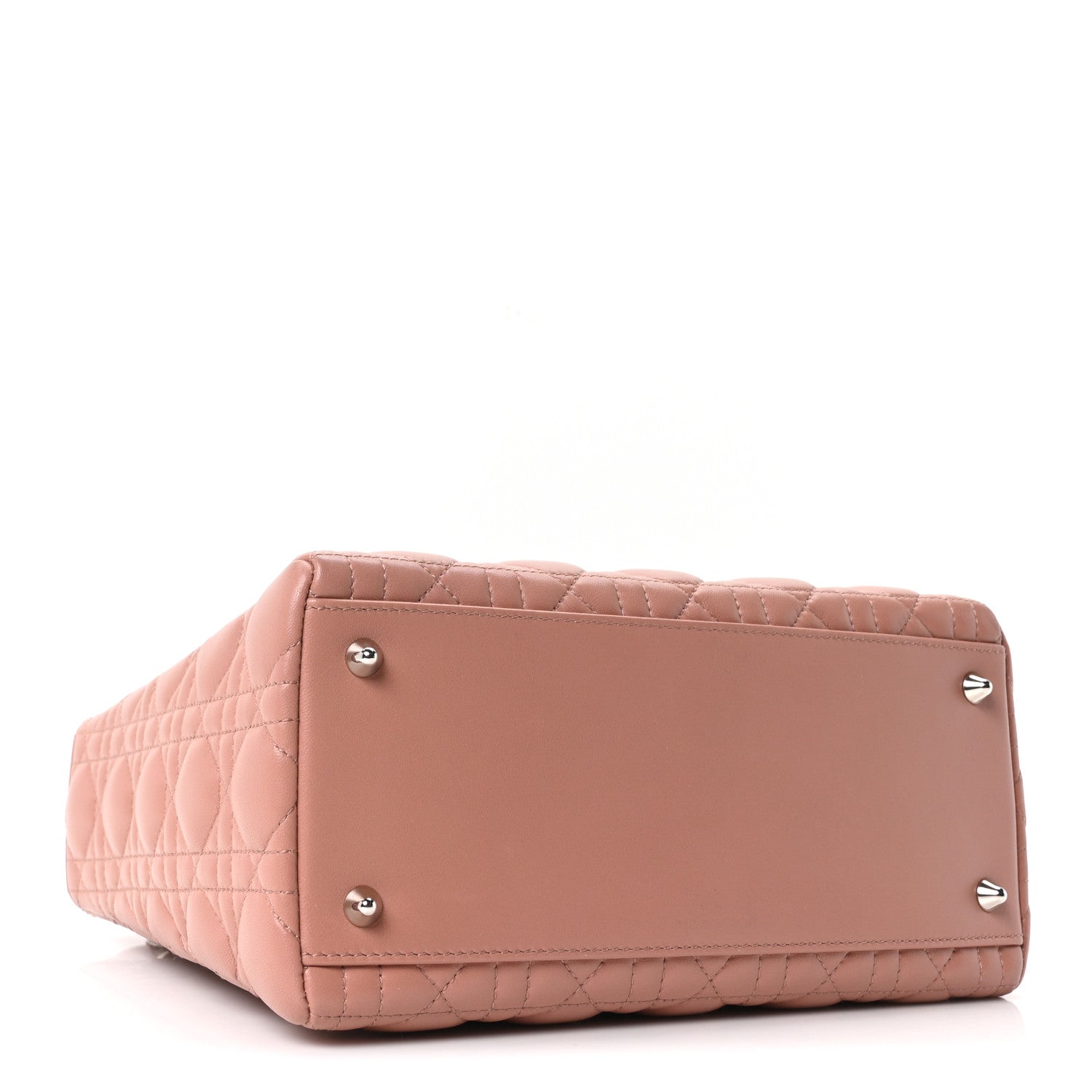 Lambskin Cannage Medium Lady D1OR Bois de Rose