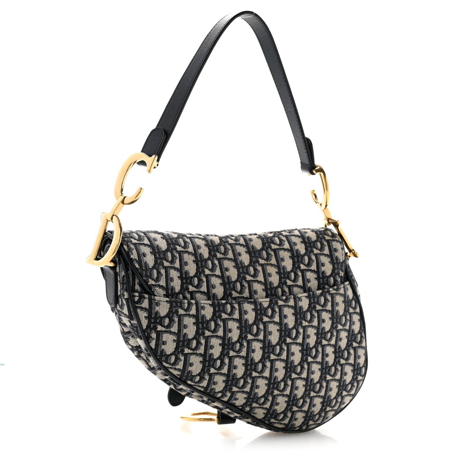 Oblique Saddle Bag Blue