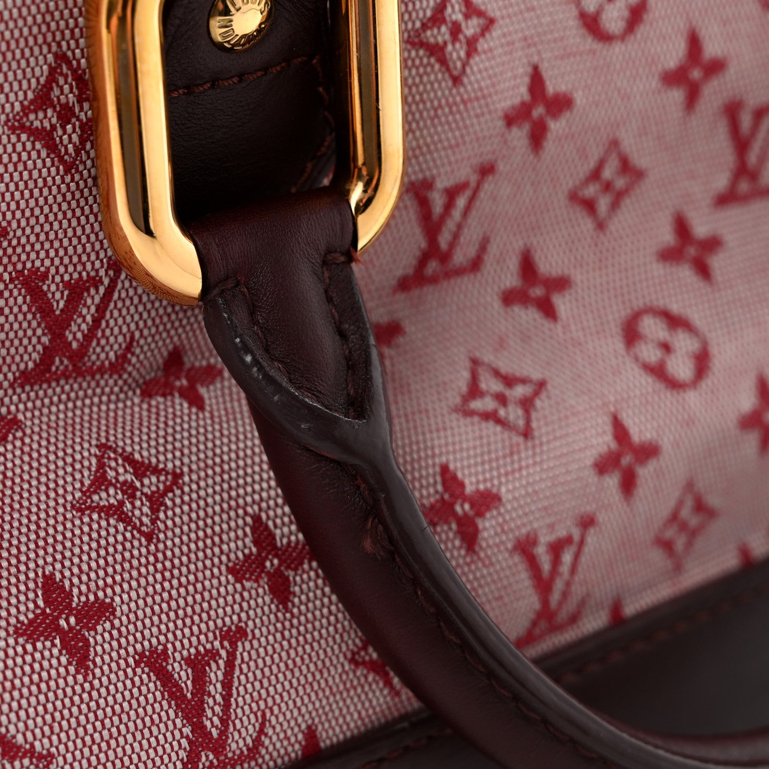 Mini Monogram Alma Long Cherry