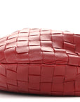 Nappa Intrecciato Mini Jodie Dark Red