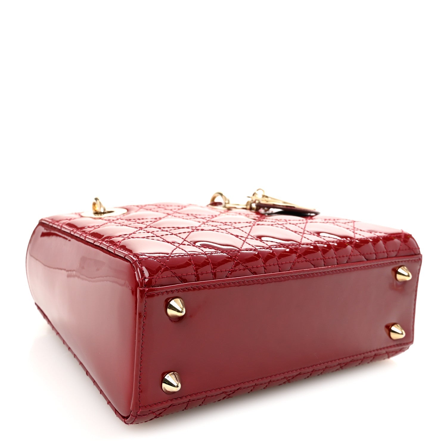 Patent Cannage Small Lady D1OR Cherry Red