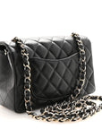 Lambskin Quilted Mini Rectangular Flap Black
