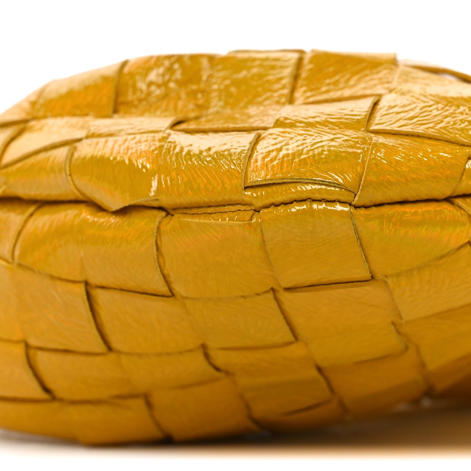Textured Deerskin Intrecciato Candy Jodie Yellow