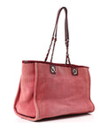 Canvas Small Deauville Tote Red
