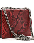 Snakeskin Mini Dionysus Shoulder Bag Red