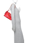 Caviar Quilted Mini CHNL 25 Handbag Red