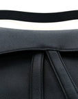 Grained Calfskin Saddle Bag Black