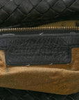 Nappa Intrecciato Large Veneta Hobo Black