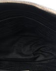 Saffiano Medium Galleria Double Zip Tote Black