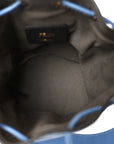 Vitello Liberty F is FNDI FF 1974 Embossed Mini Mon Tresor Bucket Bag Nebula