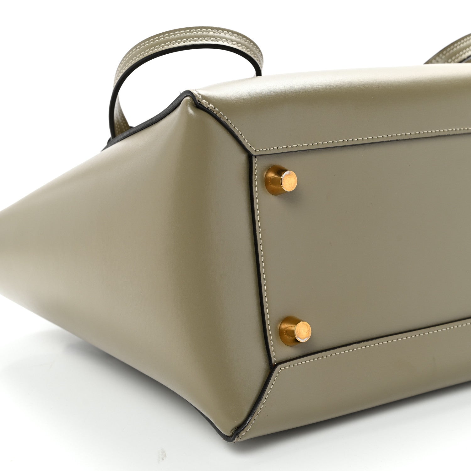 Smooth Calfskin Mini Belt Bag Light Khaki Cream
