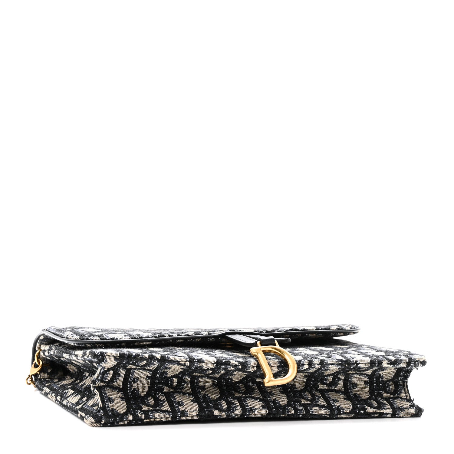 Oblique Saddle Chain Pouch Blue