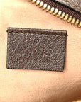 GG Supreme Monogram Web Mini Ophidia Round Shoulder Bag Brown