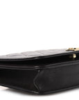 Caviar Quilted Boy Wallet On Chain WOC Dark Brown