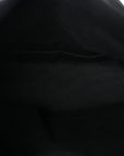 Lambskin Quilted Medium Loulou Puffer Monogram Chain Satchel Black