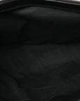 Calfskin Y Quilted Monogram Large Loulou Chain Satchel Black