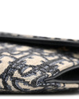 Oblique Saddle Chain Long Wallet Blue