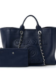 Calfskin Medium Deauville Navy