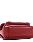 Lambskin Matelasse Monogram Medium Niki Chain Satchel Rouge Legion