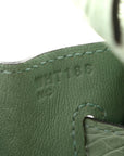 Matte Alligator Birkin Sellier 25 Vert D'eau