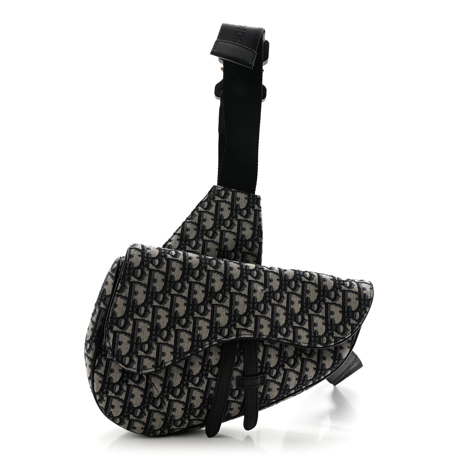 Oblique Mens Saddle Bag Blue