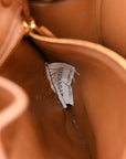 Nappa Maxi Intreccio Padded Cassette Crossbody Bag Caramel