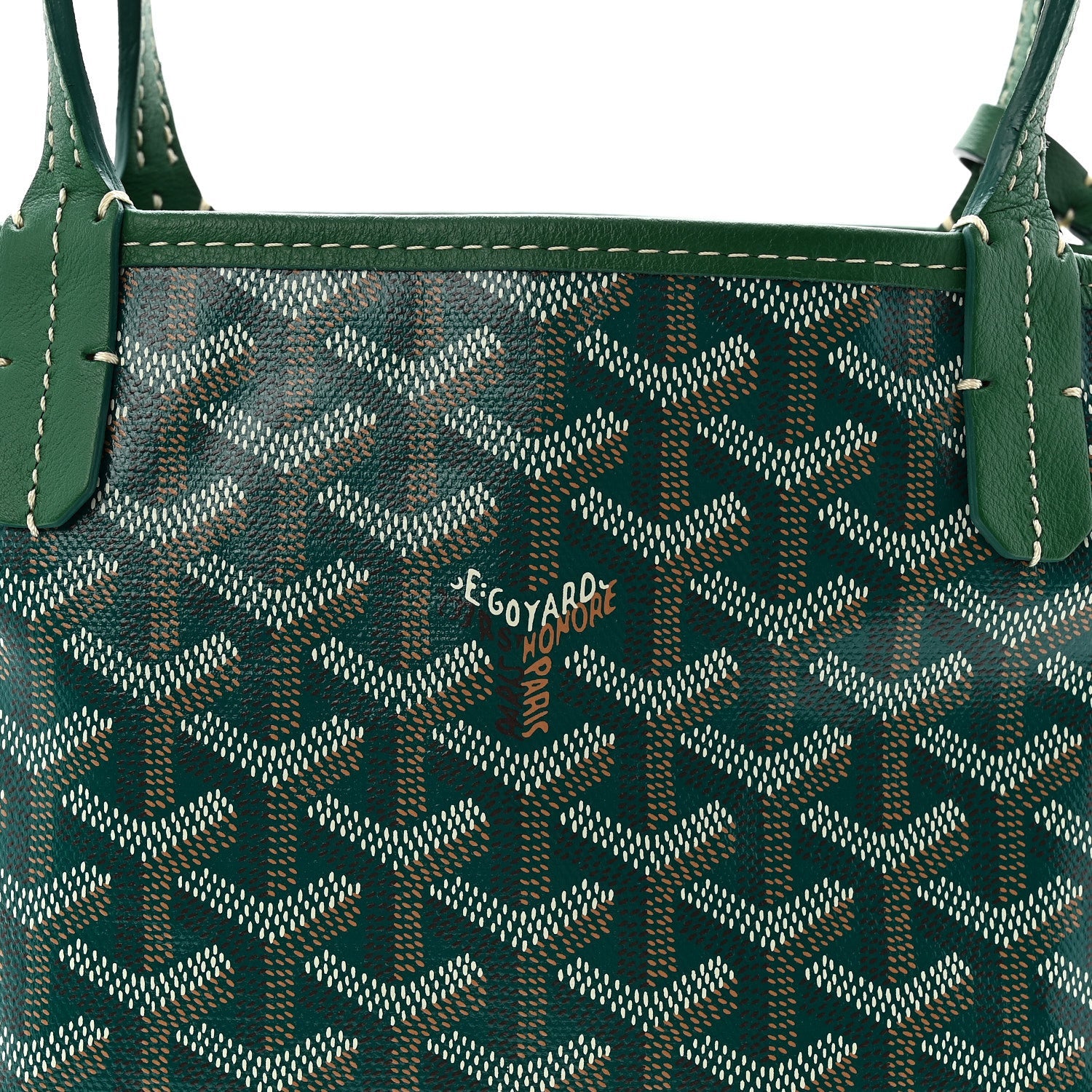 Goyardine Reversible Mini Anjou Green