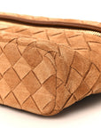 Suede Intrecciato Bang Bang Vanity Case Amber