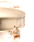 Snakeskin Mini Lady D1OR Beige Gold